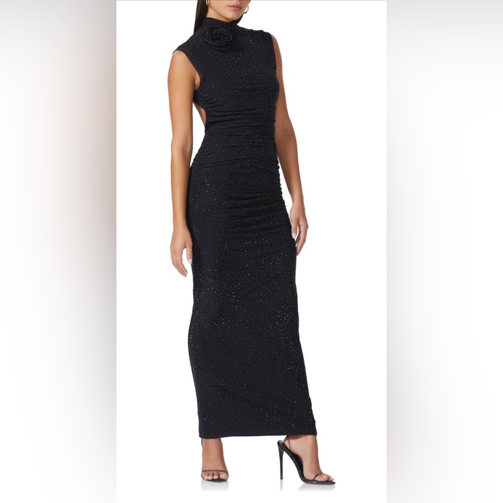 AFRM ROSETTE RHINESTONE MAXI DRESS - Picture 3 of 4